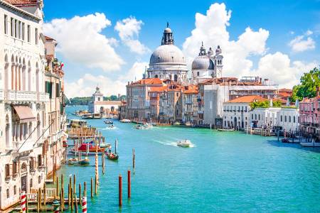 Canal Grande and Basilica di Santa Maria della Salute - Venice,Italy