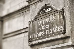 Champs Elysees street