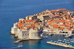 Aerial view of Dubrovnik