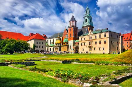 Historic Castle In The Old City Of Krakow