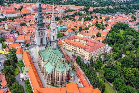 Zagreb Cathedral with Archbishop's Palace
