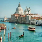 Grand Canal and Basilica Santa Maria della Salute, Venice, Italy