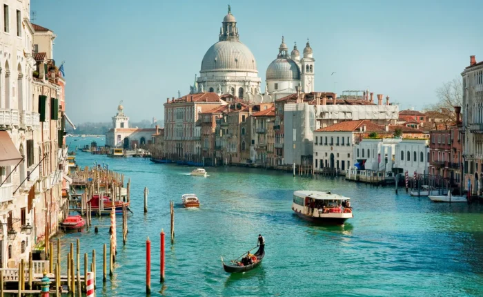 Grand Canal and Basilica Santa Maria della Salute, Venice, Italy