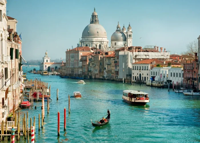 Grand Canal and Basilica Santa Maria della Salute, Venice, Italy