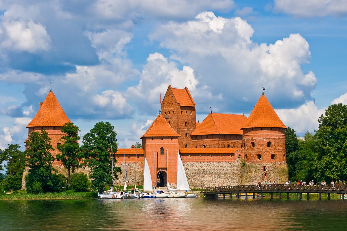 Trakai castle near Vilnius, Lithuania